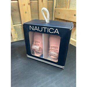 NAUTICA Tiny Towhee Baby Girl Rose Gold Glitter Sneakers Size 1 Hook & Loop Clos
